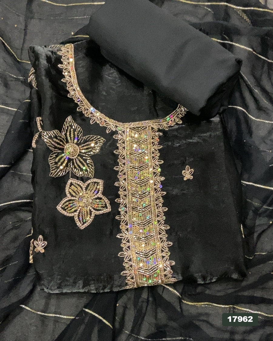 Silk Silk Embroidery Suit Set