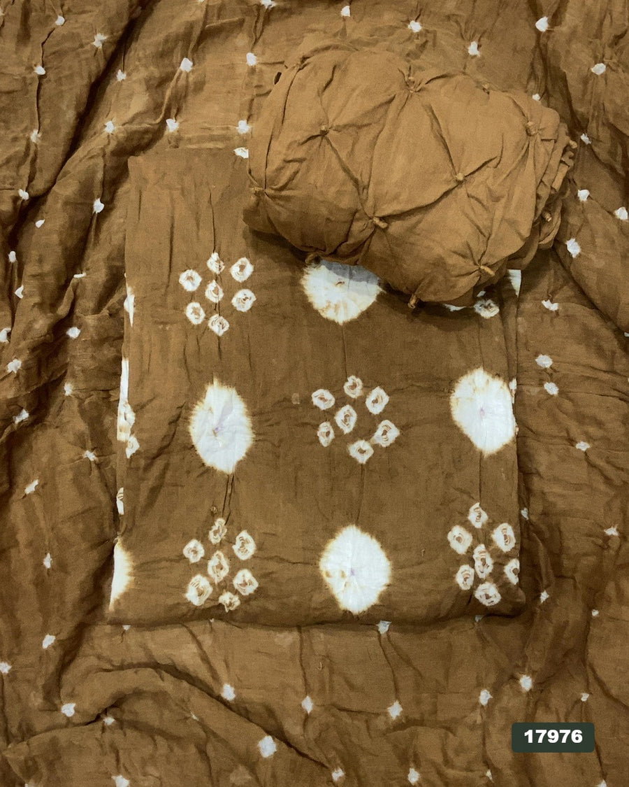 Pure Bandhej Cambric Cotton Suit Set