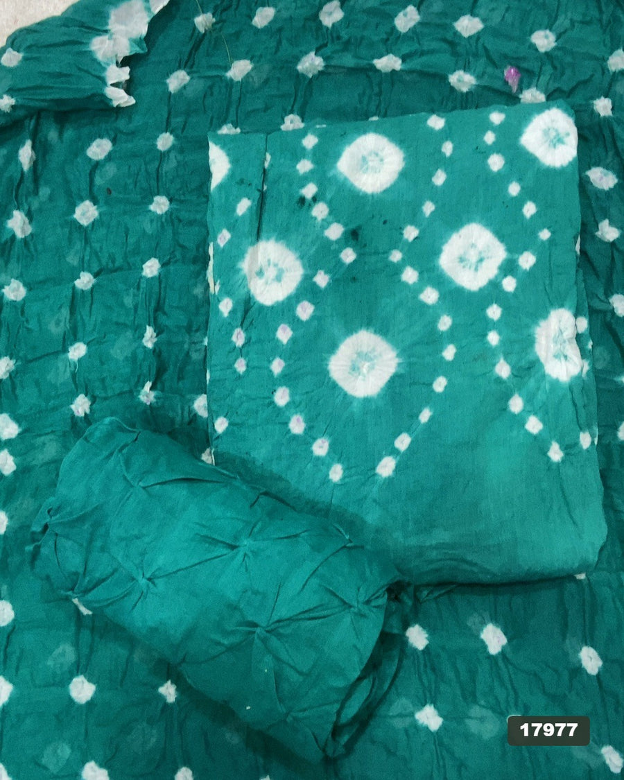 Pure Bandhej Cambric Cotton Suit Set