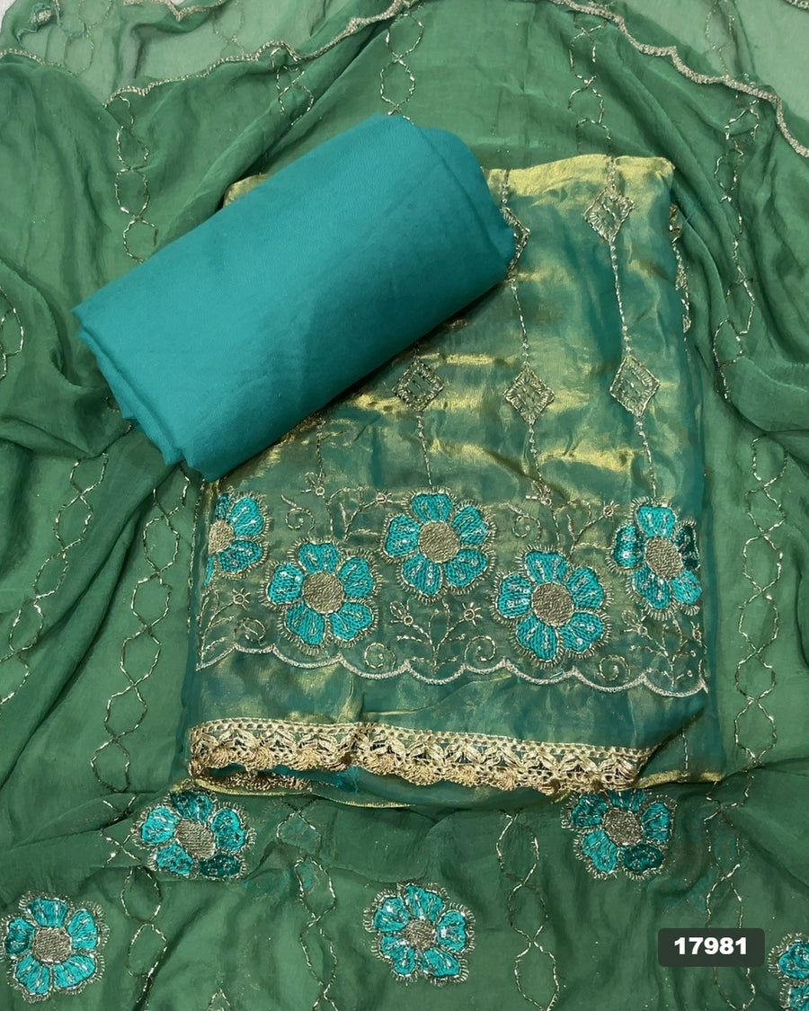 Skylon Silk Embroidery Suit Set