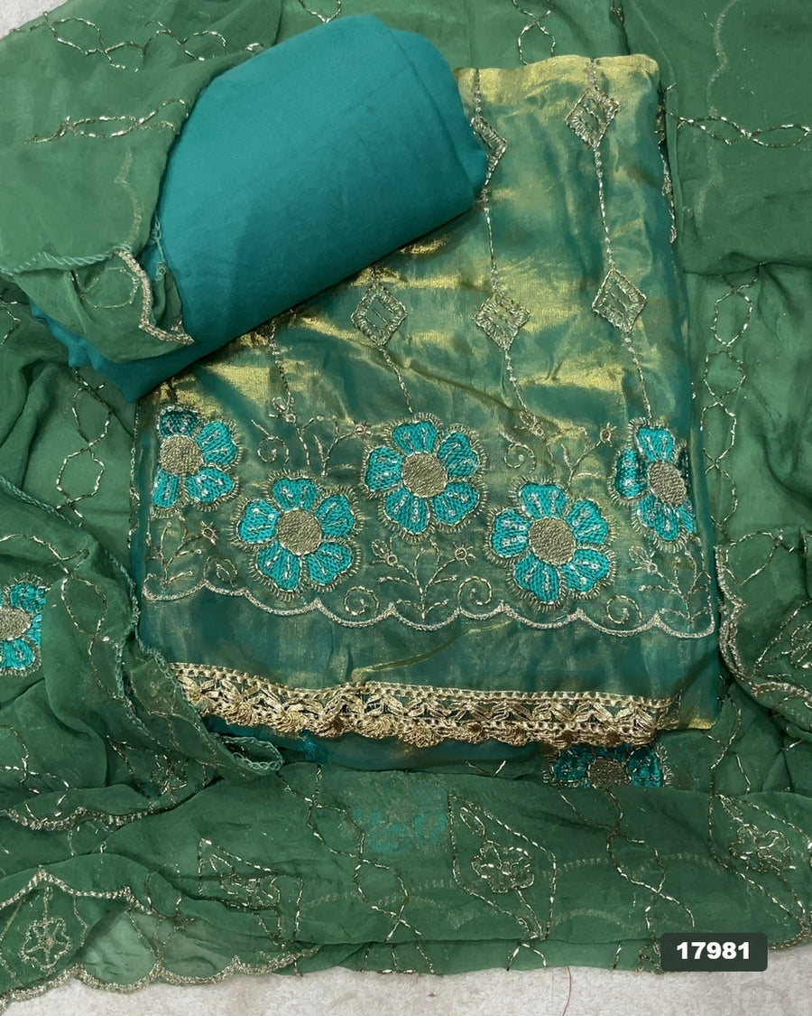 Skylon Silk Embroidery Suit Set