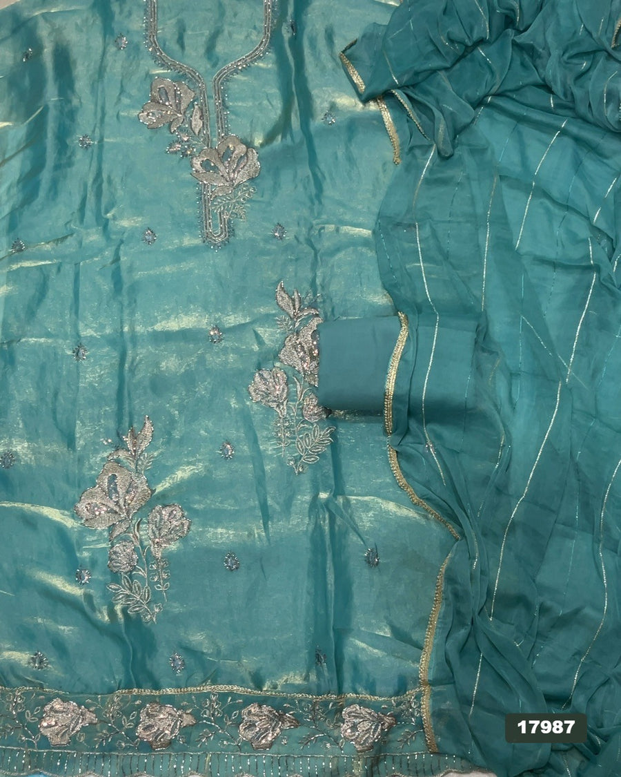 Skylon Silk Embroidery Suit Set