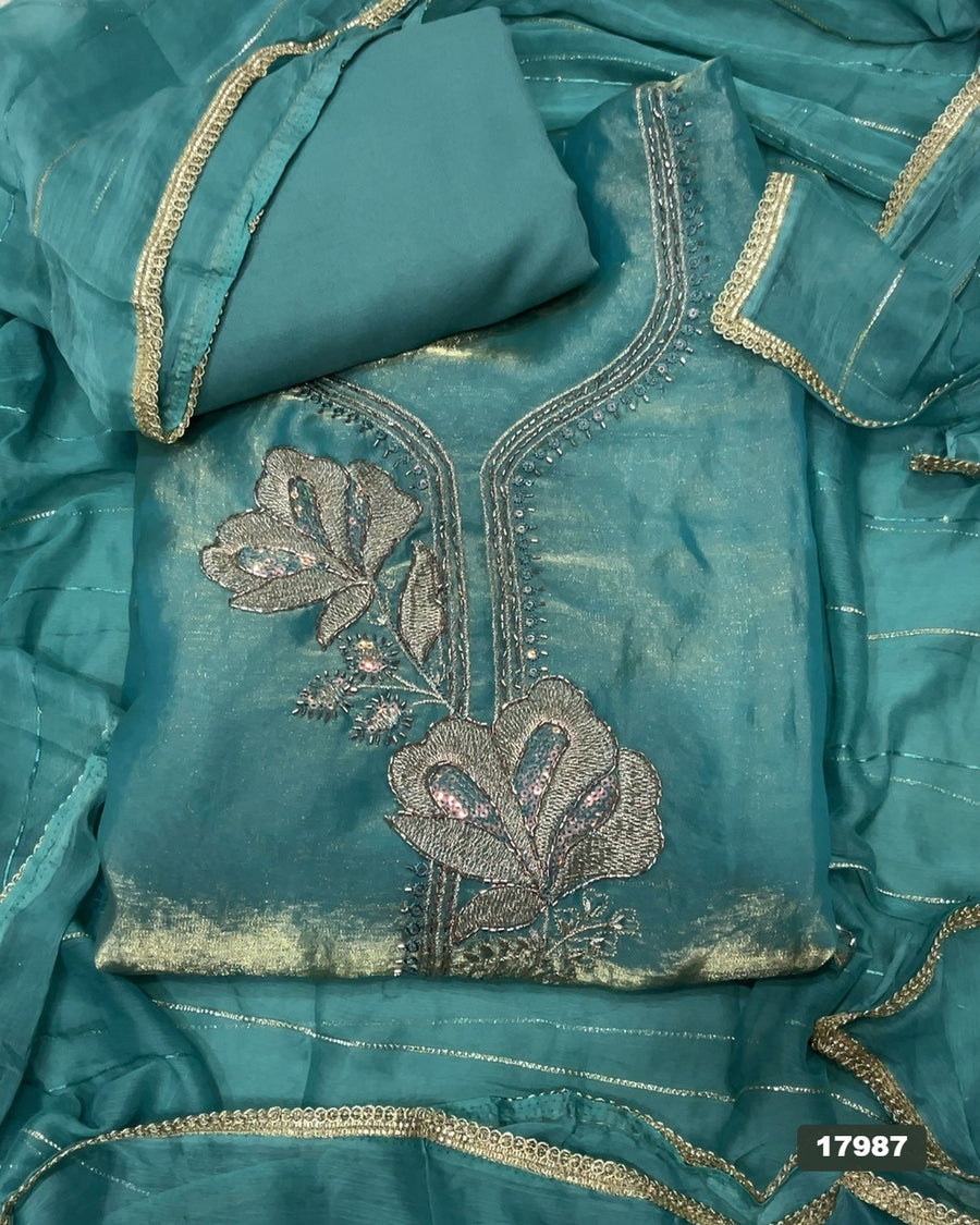 Skylon Silk Embroidery Suit Set