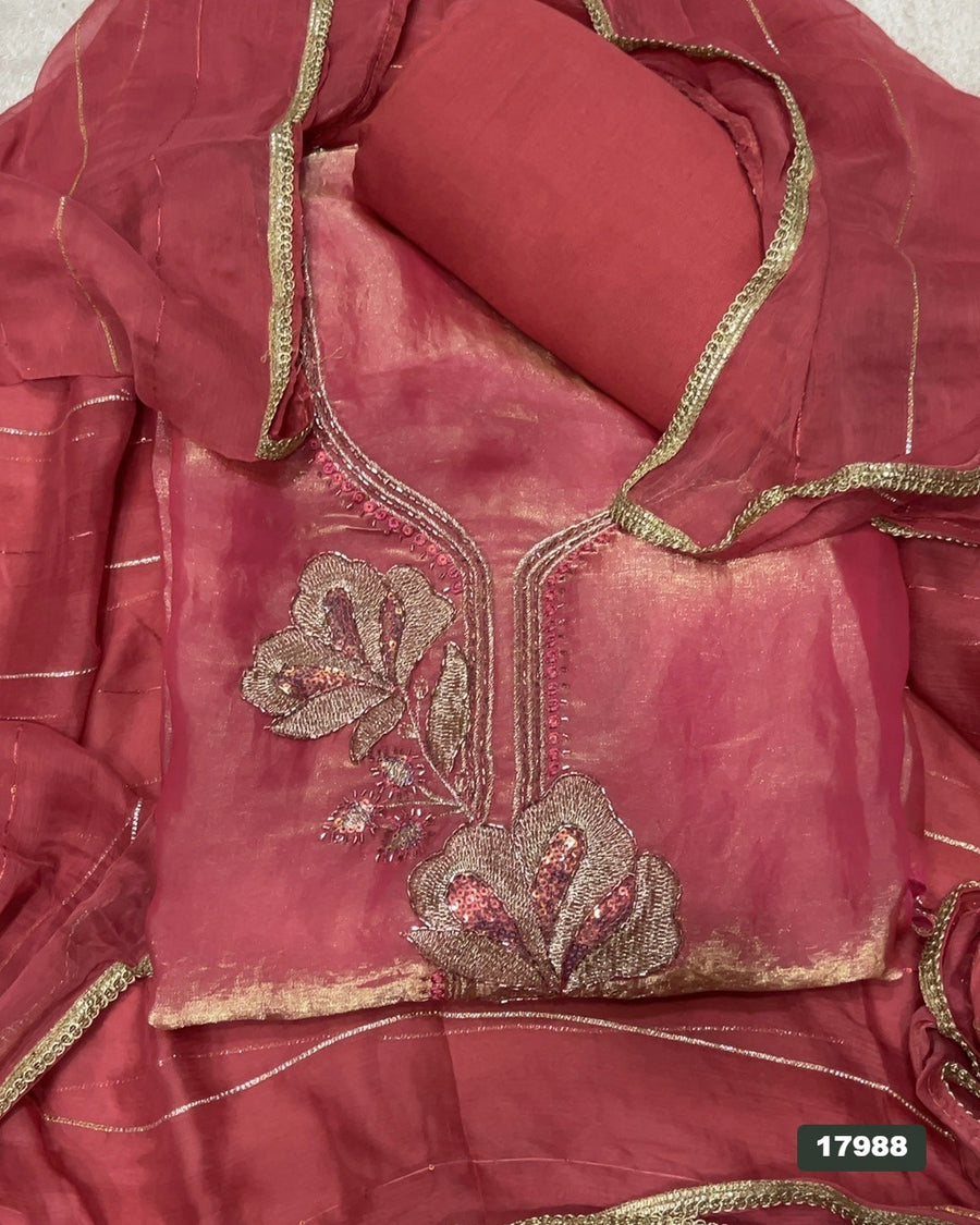 Skylon Silk Embroidery Suit Set