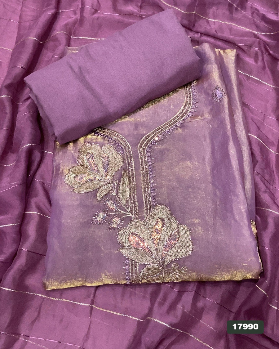 Skylon Silk Embroidery Suit Set