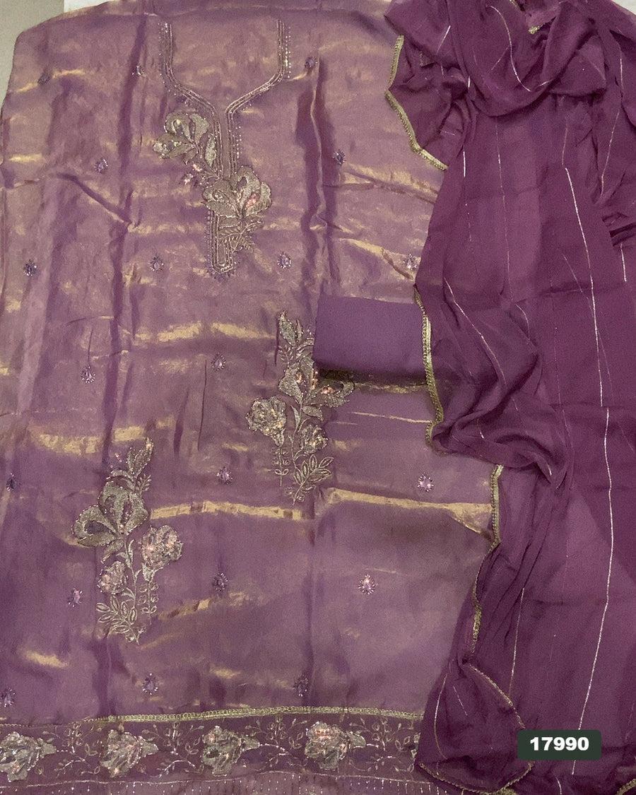 Skylon Silk Embroidery Suit Set
