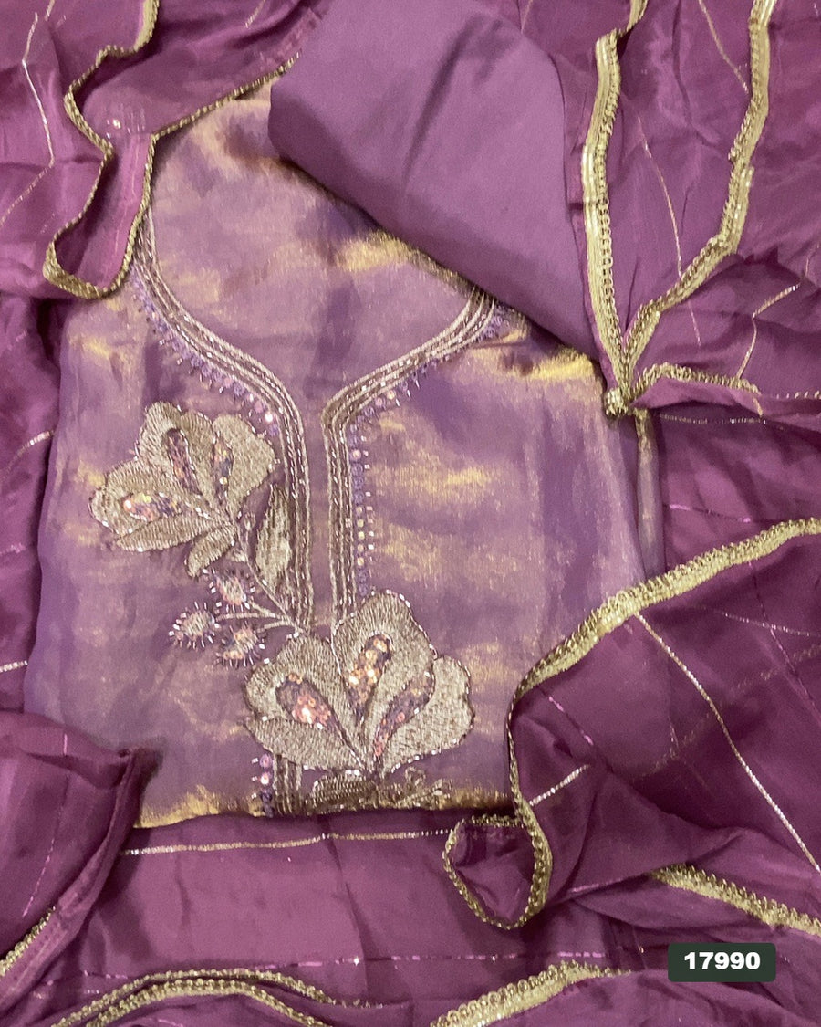 Skylon Silk Embroidery Suit Set