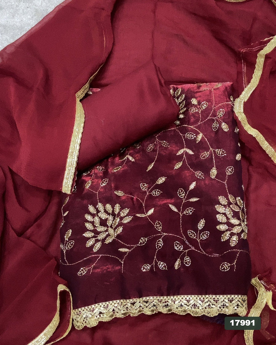 Skylon Silk Embroidery Suit Set
