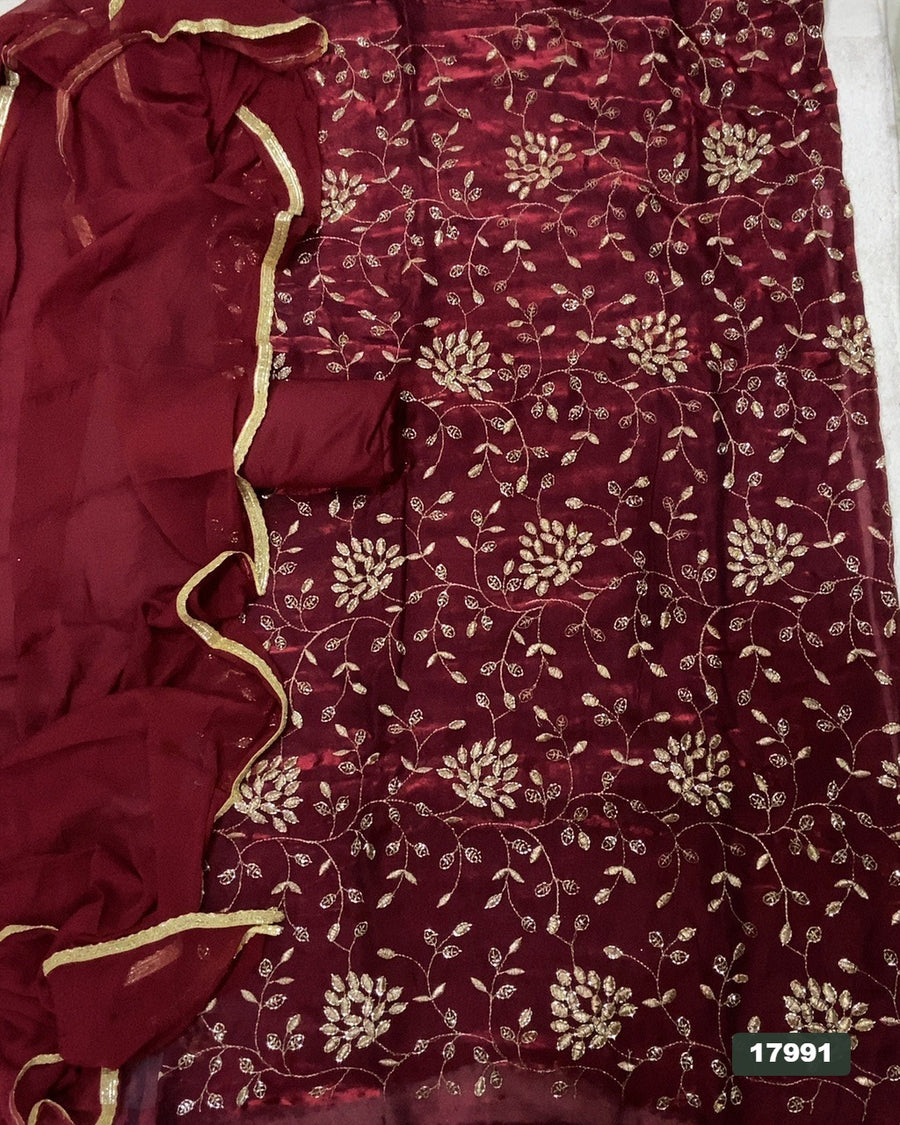 Skylon Silk Embroidery Suit Set