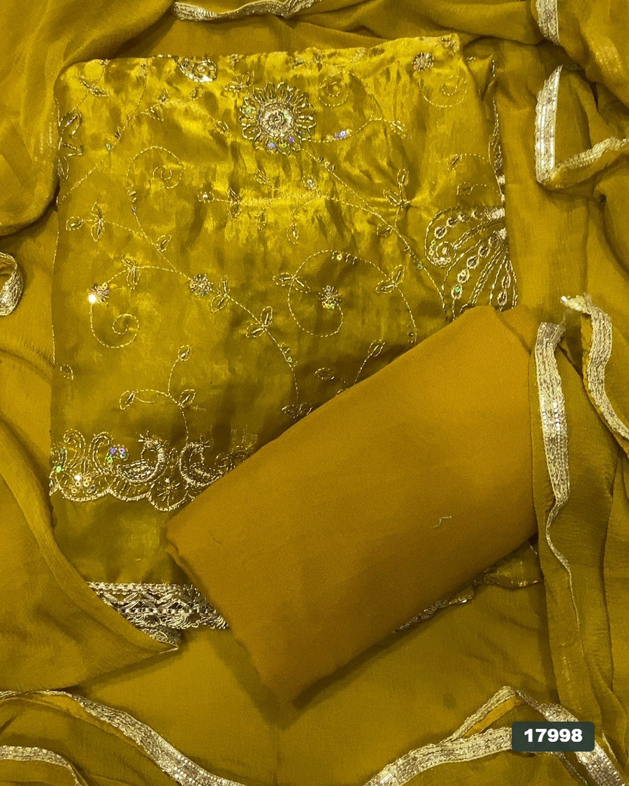 Silk Embroidery Suit Set