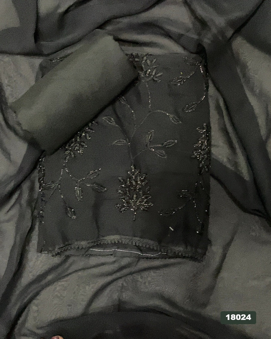 Gorgette Silk Embroidery Suit Set