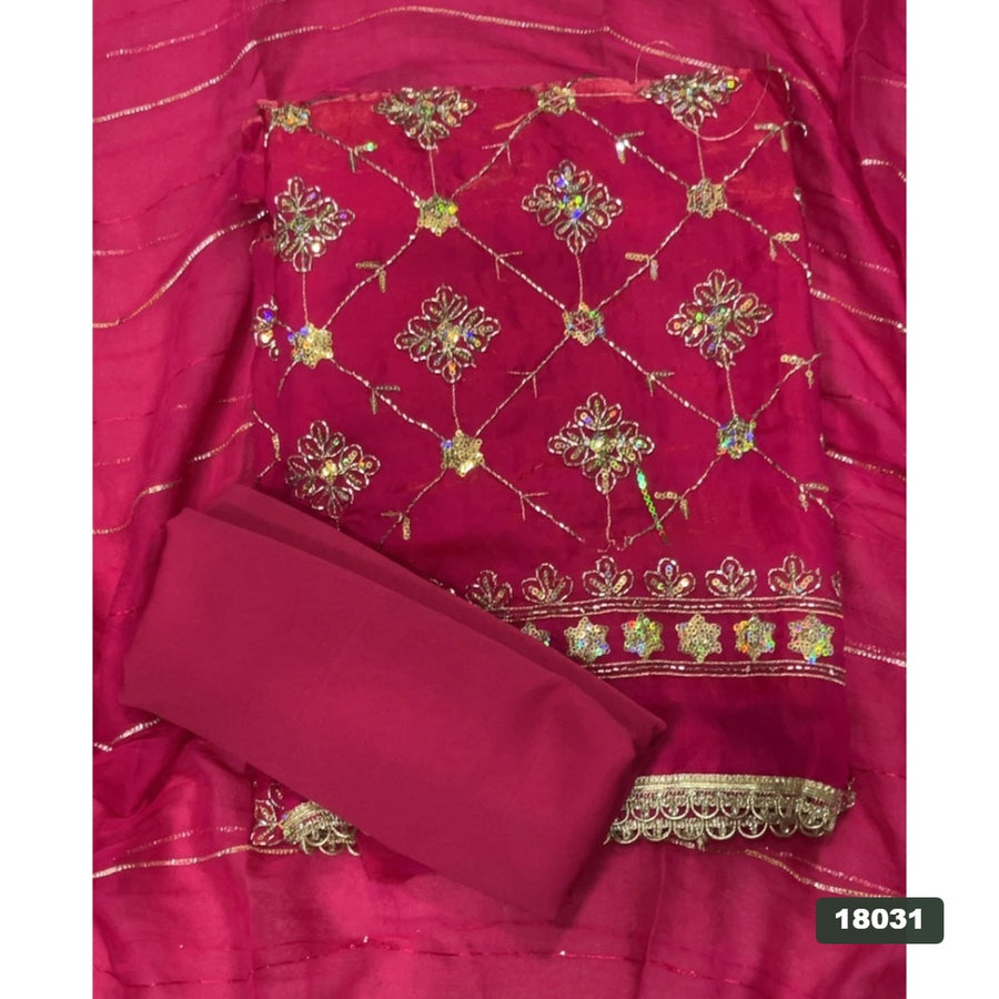 Silk Embroidery Suit Set