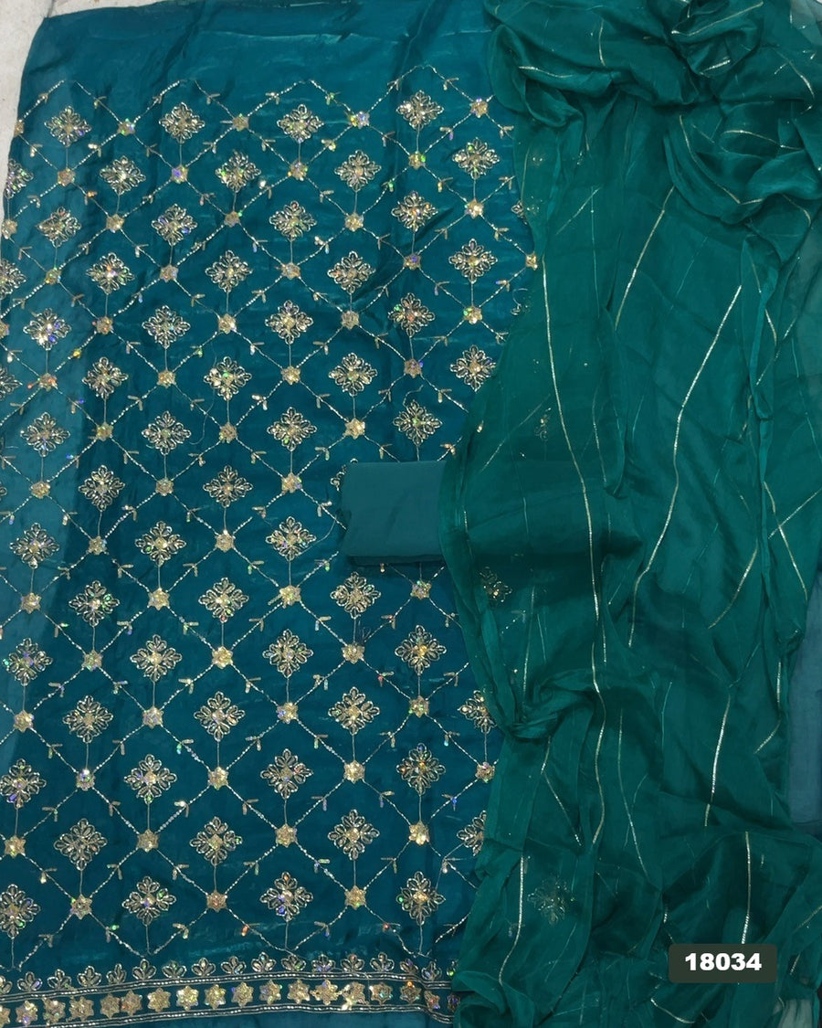 Silk Embroidery Suit Set