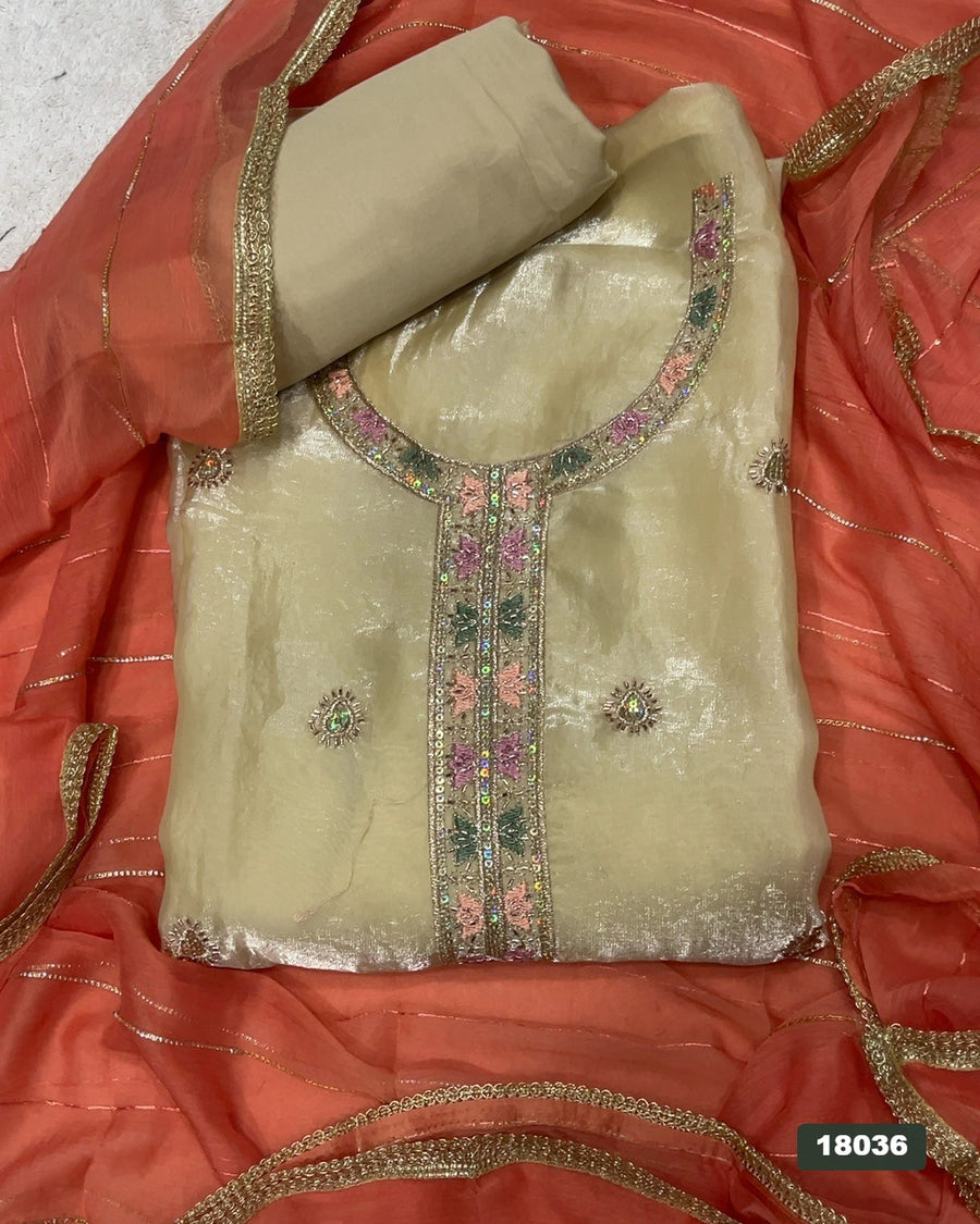 Silk Silk Embroidery Suit Set