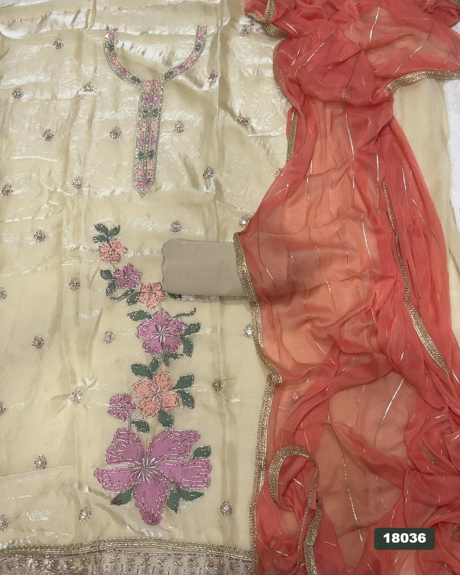 Silk Silk Embroidery Suit Set