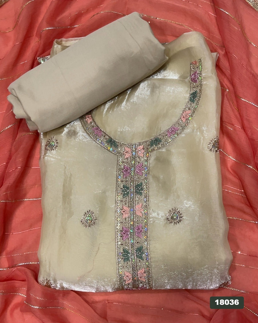 Silk Silk Embroidery Suit Set