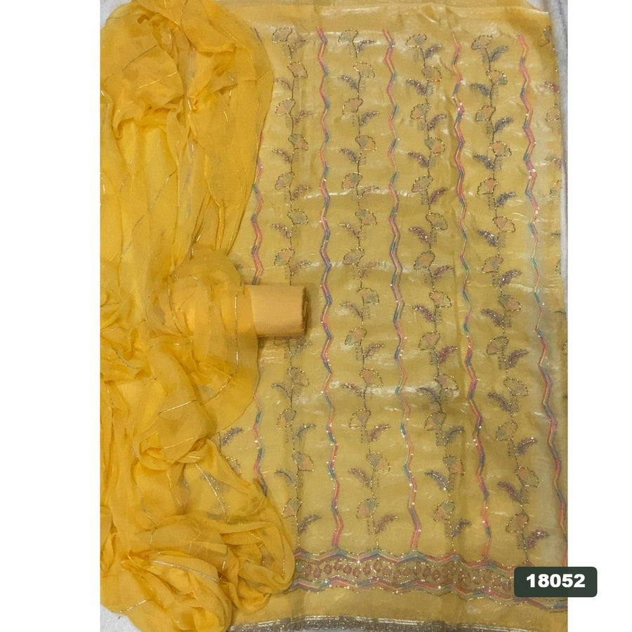 Silk Embroidery Suit Set