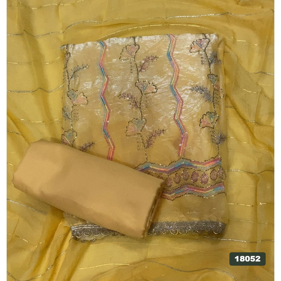 Silk Embroidery Suit Set