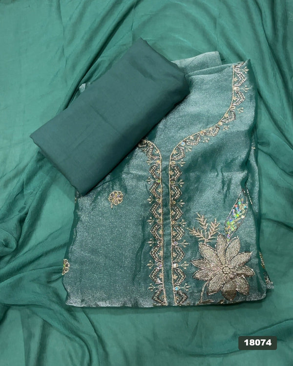 Silk Embroidery Suit Set