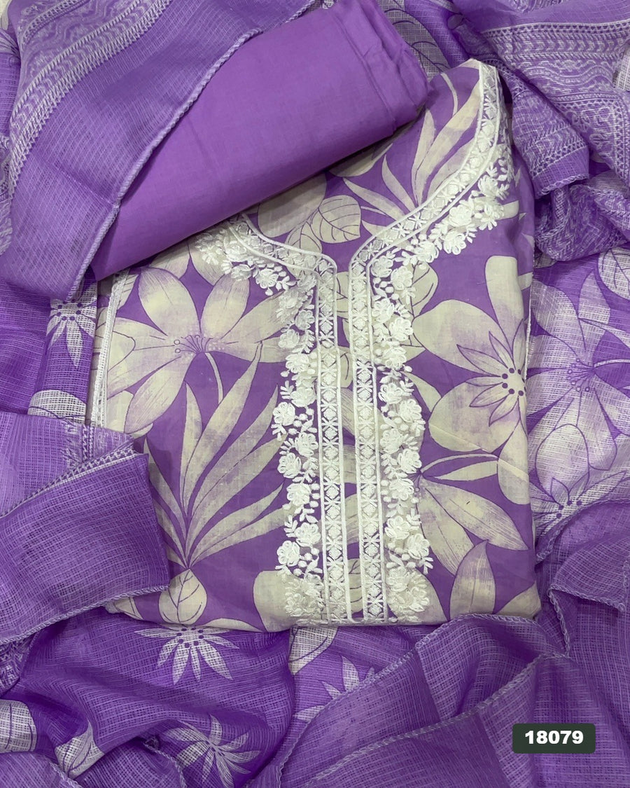 Elegant Work Pure Cotton Suit Set