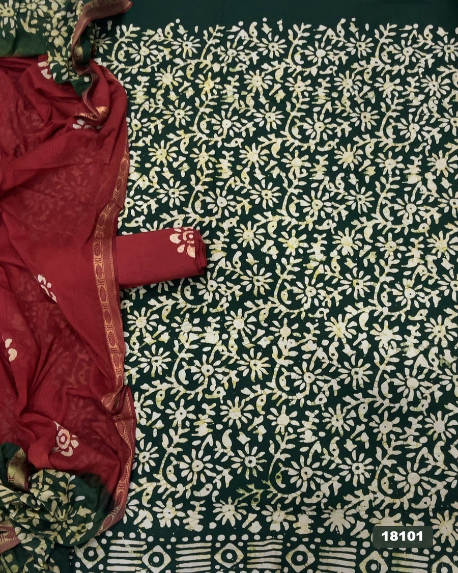 Block Print Elegant Suit Set