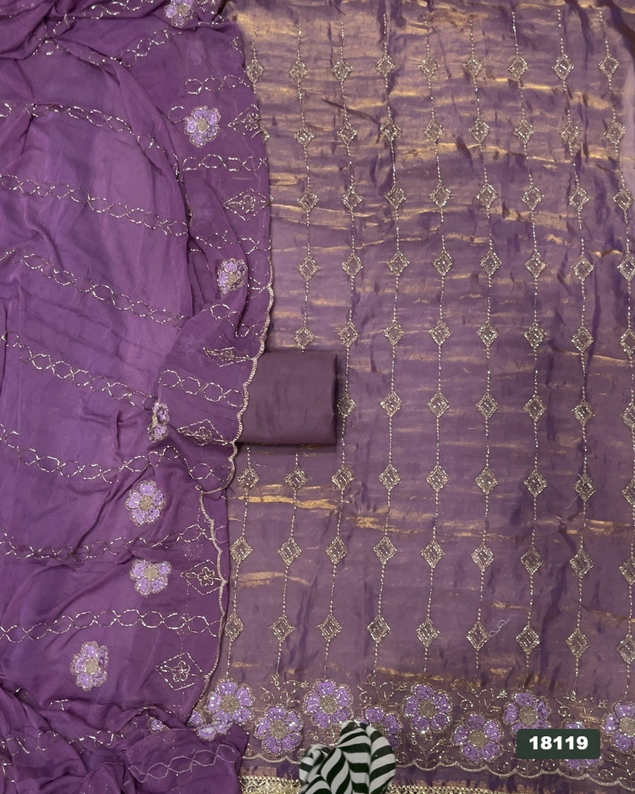 Skylon Silk Embroidery Suit Set