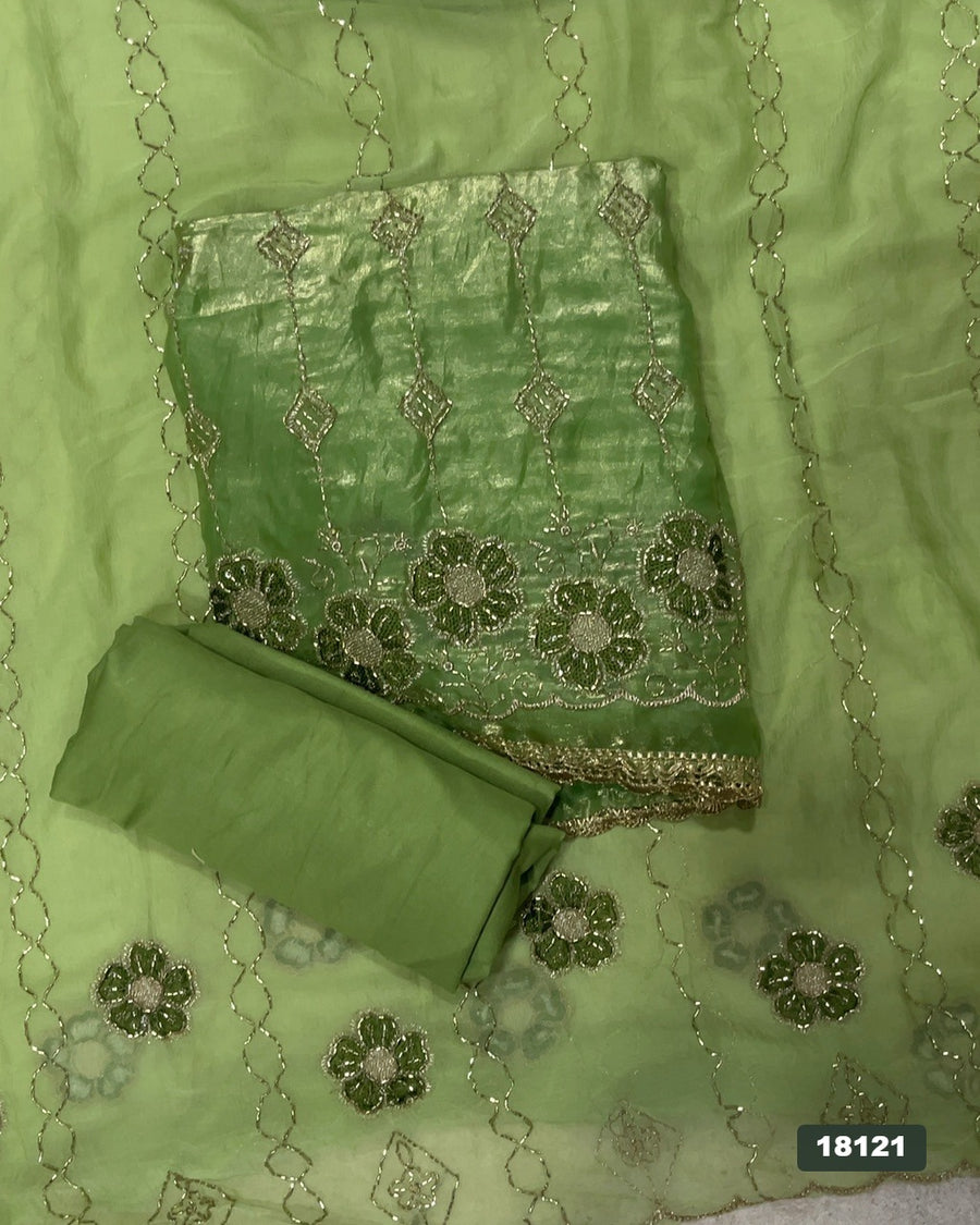 Skylon Silk Embroidery Suit Set
