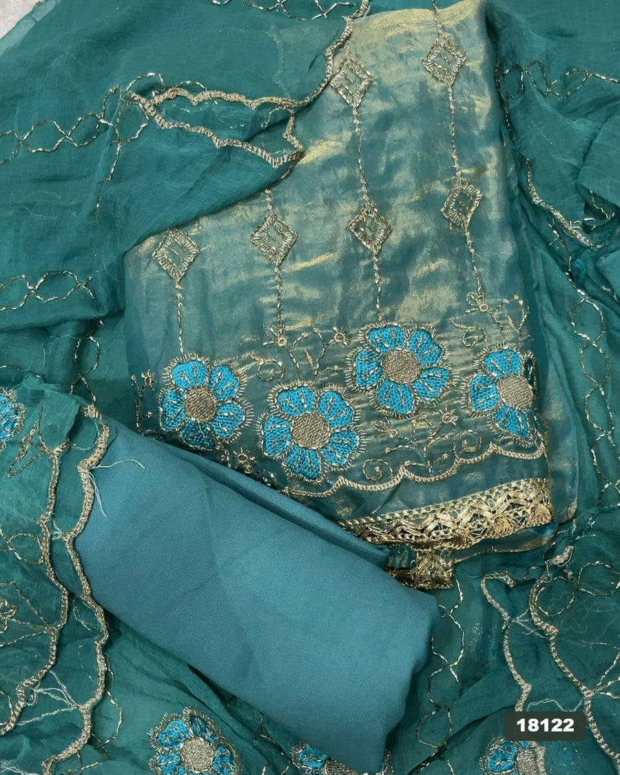 Skylon Silk Embroidery Suit Set