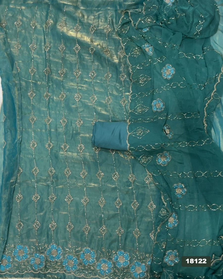 Skylon Silk Embroidery Suit Set