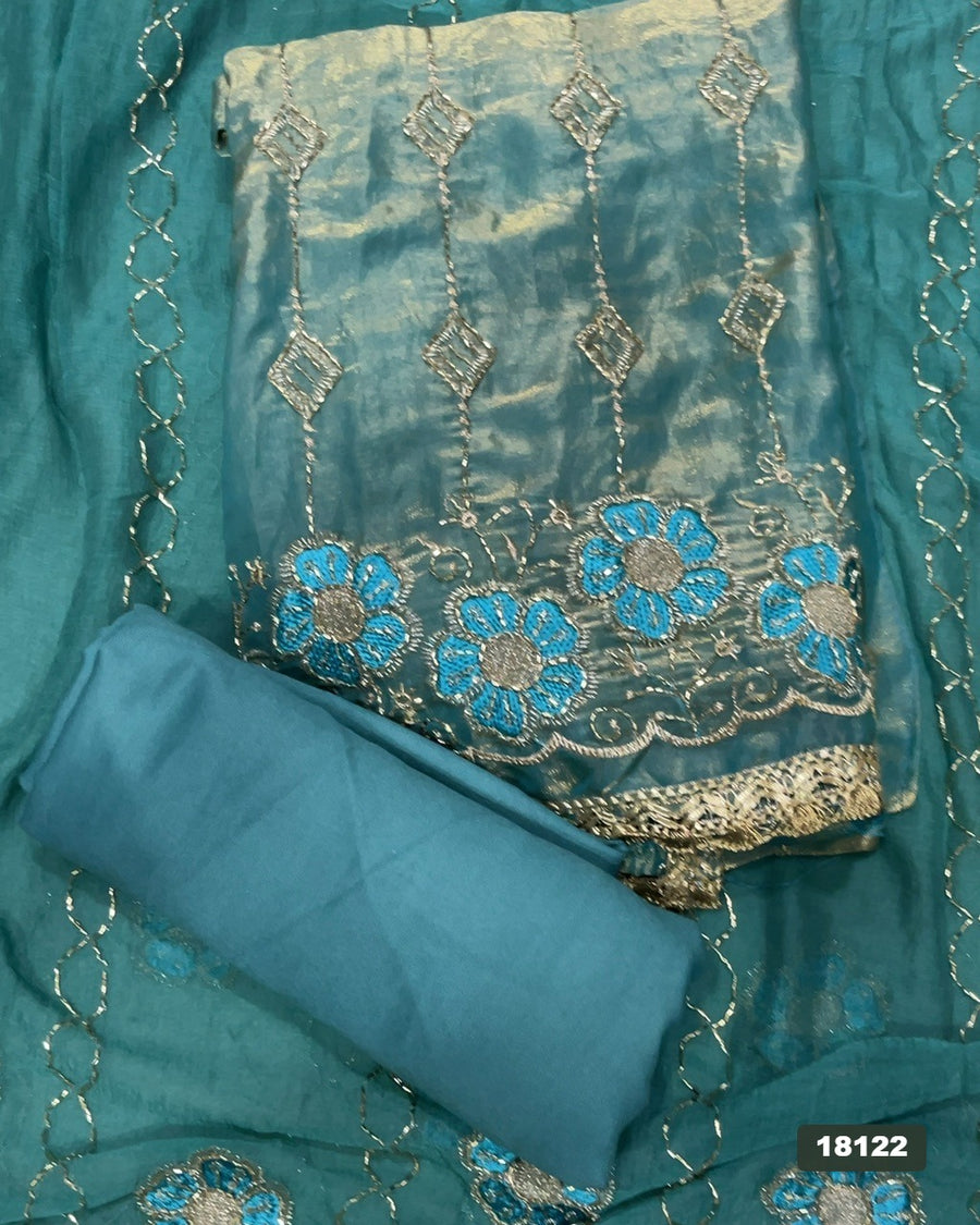 Skylon Silk Embroidery Suit Set