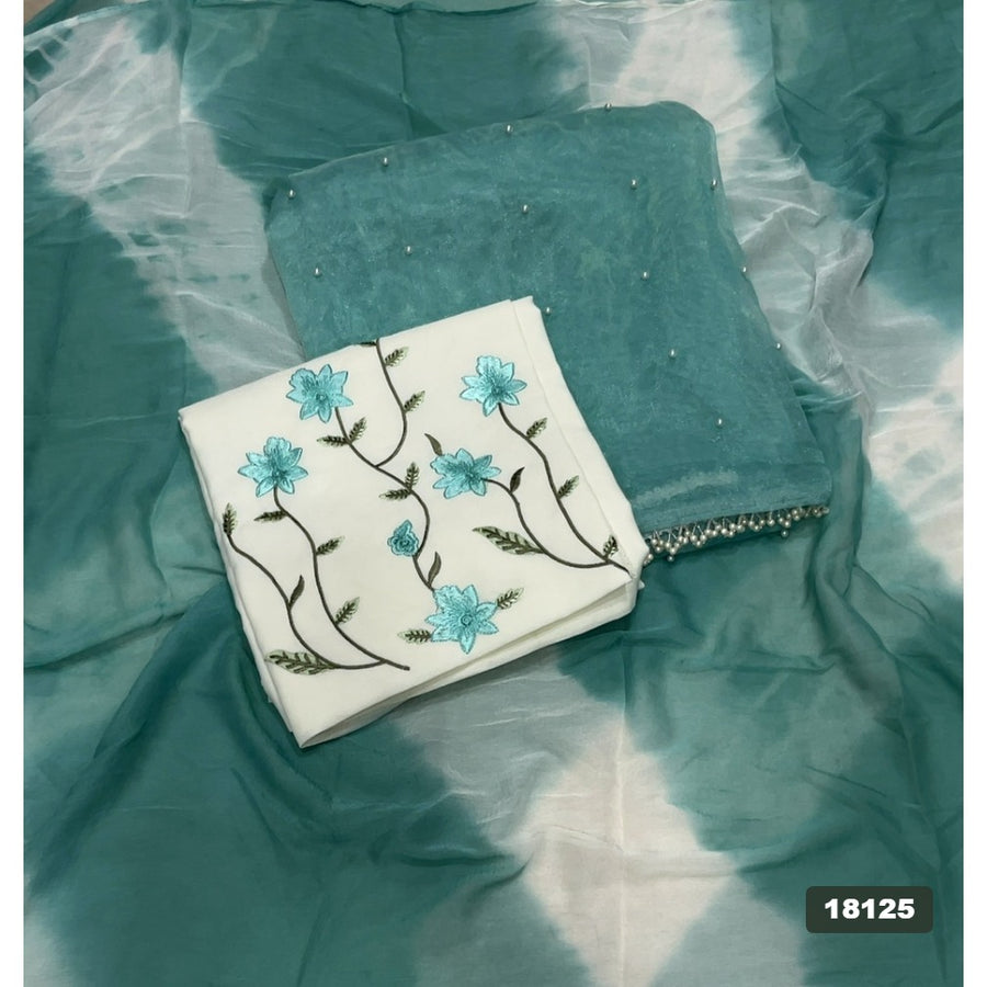 Silk Embroidery Suit Set