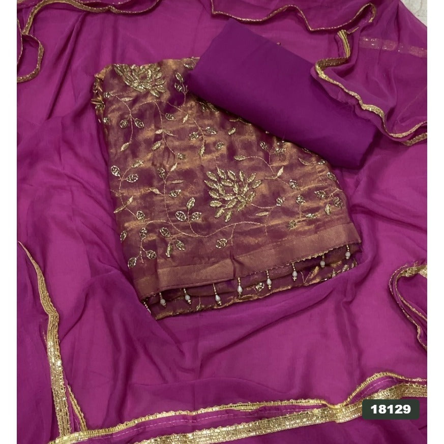 Skylon Silk Embroidery Suit Set