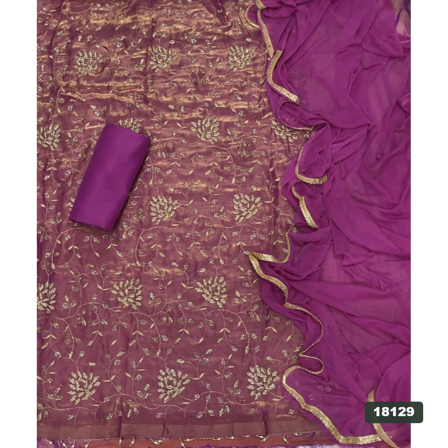 Skylon Silk Embroidery Suit Set
