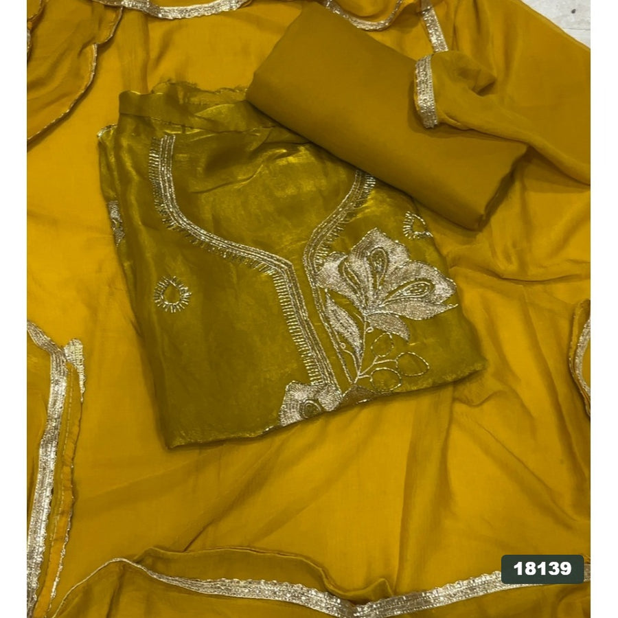 Silk Embroidery Suit Set
