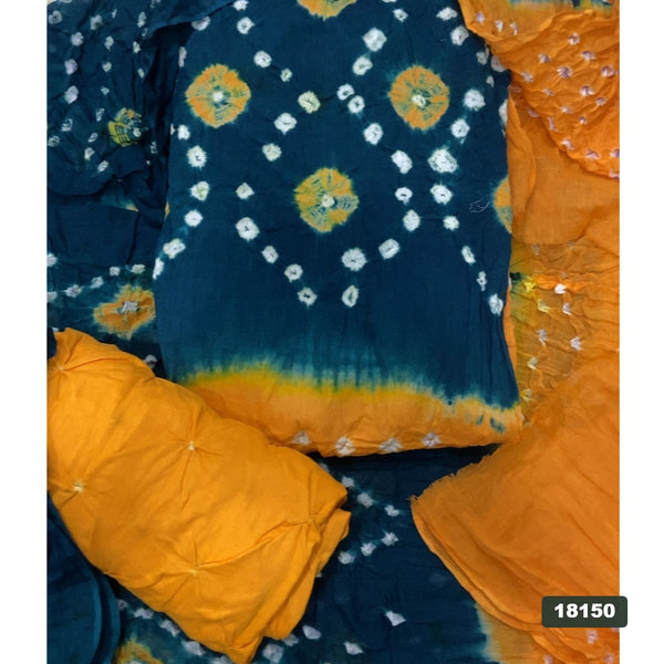 Pure Bandhej Cambric Cotton Suit Set