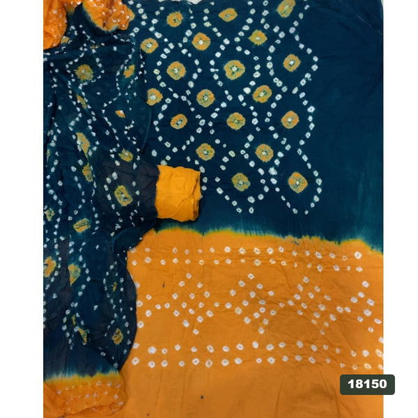 Pure Bandhej Cambric Cotton Suit Set
