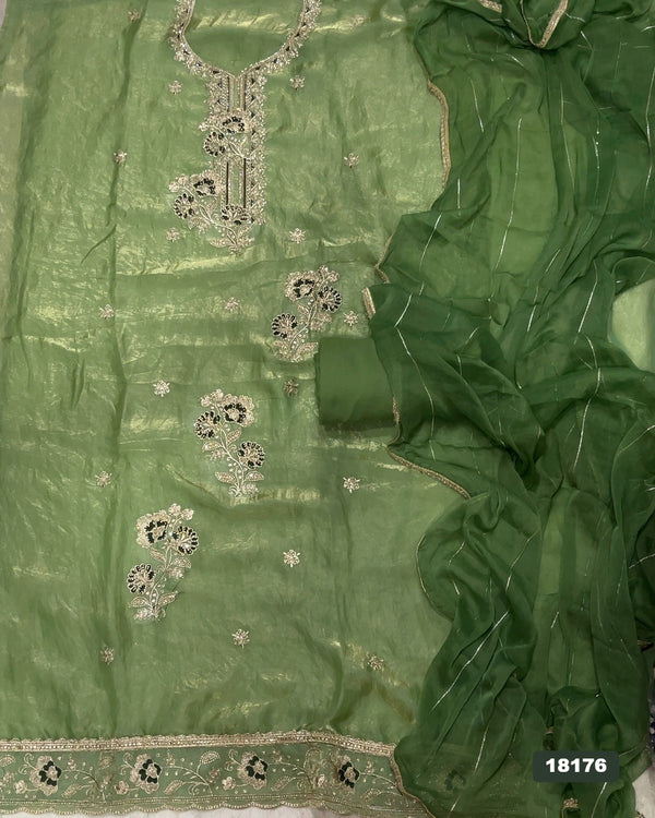 Silk Embroidery Suit Set