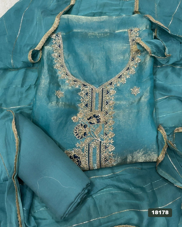Silk Embroidery Suit Set