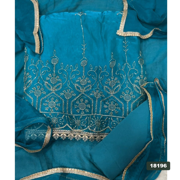 Silk Embroidery Suit Set