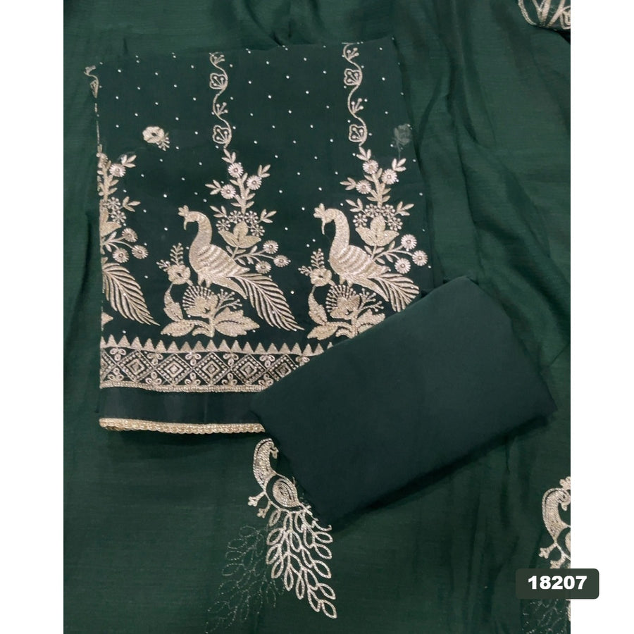 Gorgette Silk Embroidery Suit Set