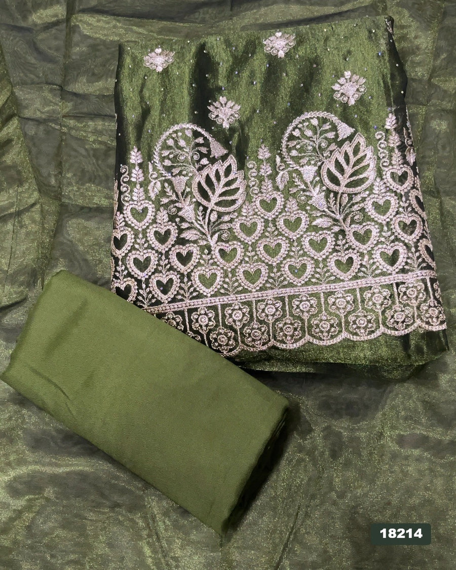 Silk Embroidery Suit Set