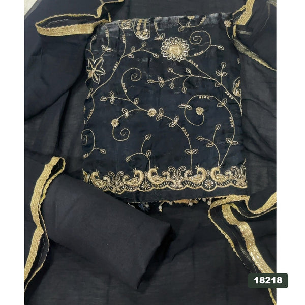 Silk Embroidery Suit Set