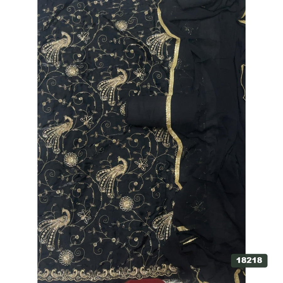 Silk Embroidery Suit Set