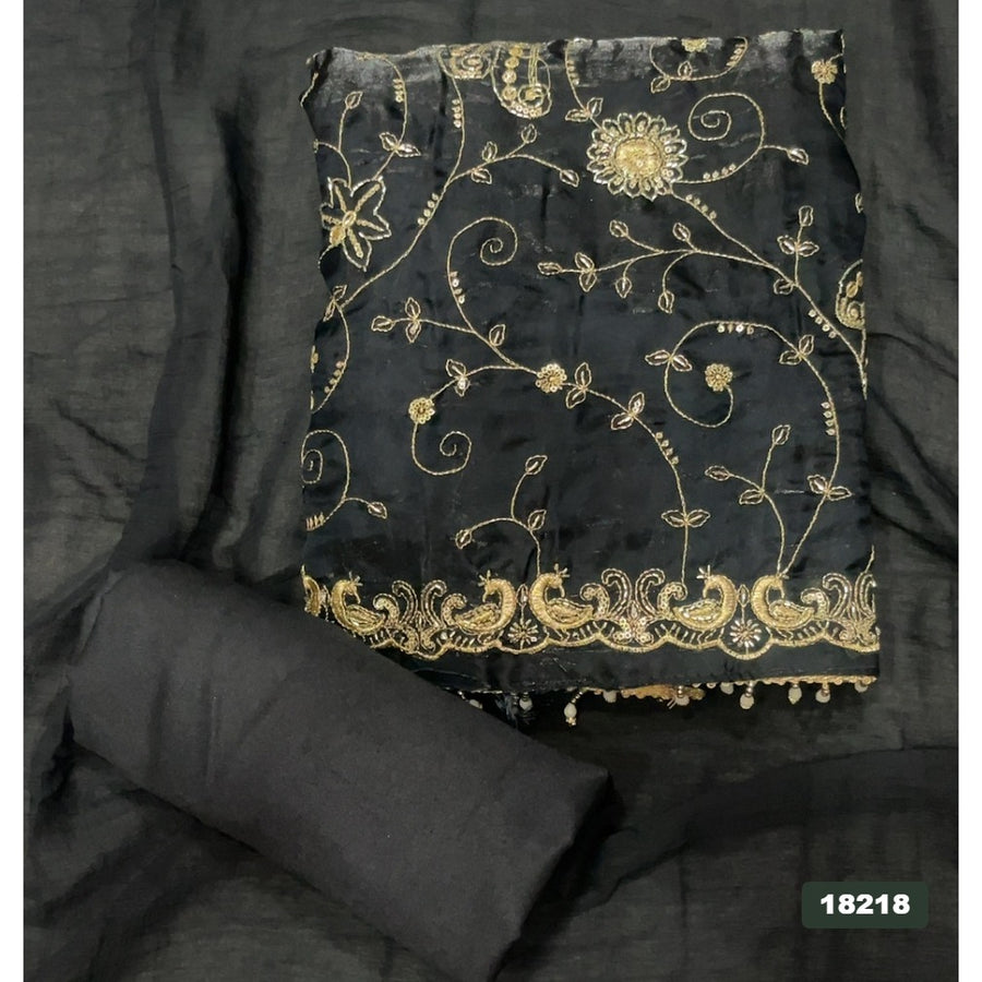 Silk Embroidery Suit Set