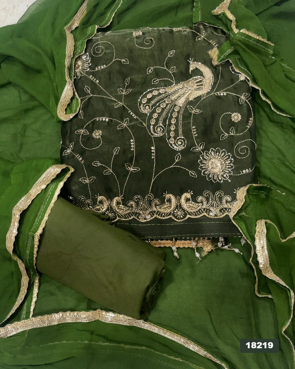 Silk Embroidery Suit Set