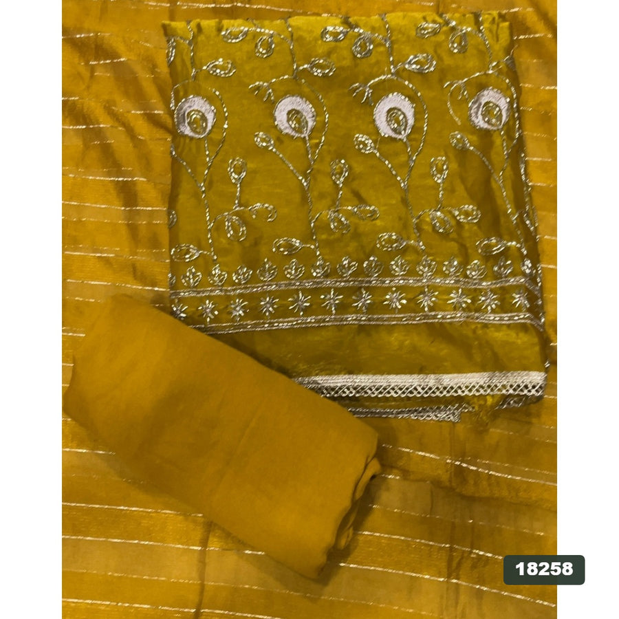 Silk Embroidery Suit Set