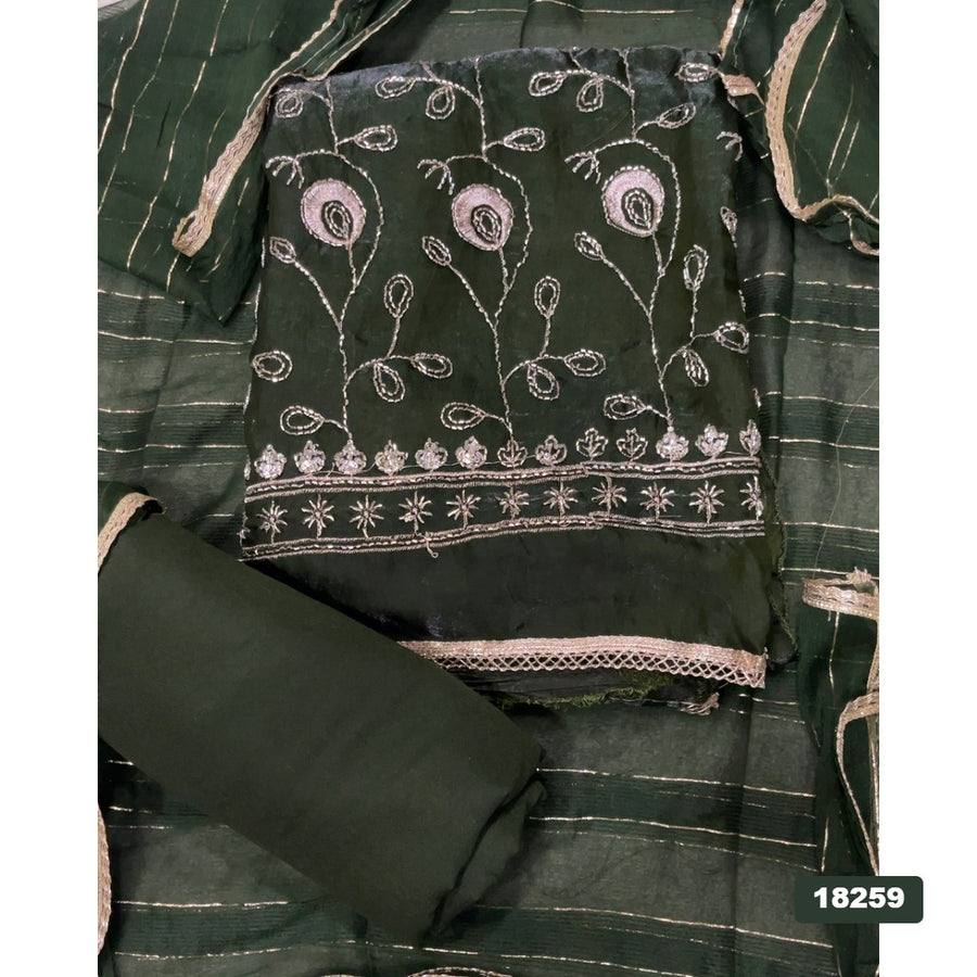 Silk Embroidery Suit Set