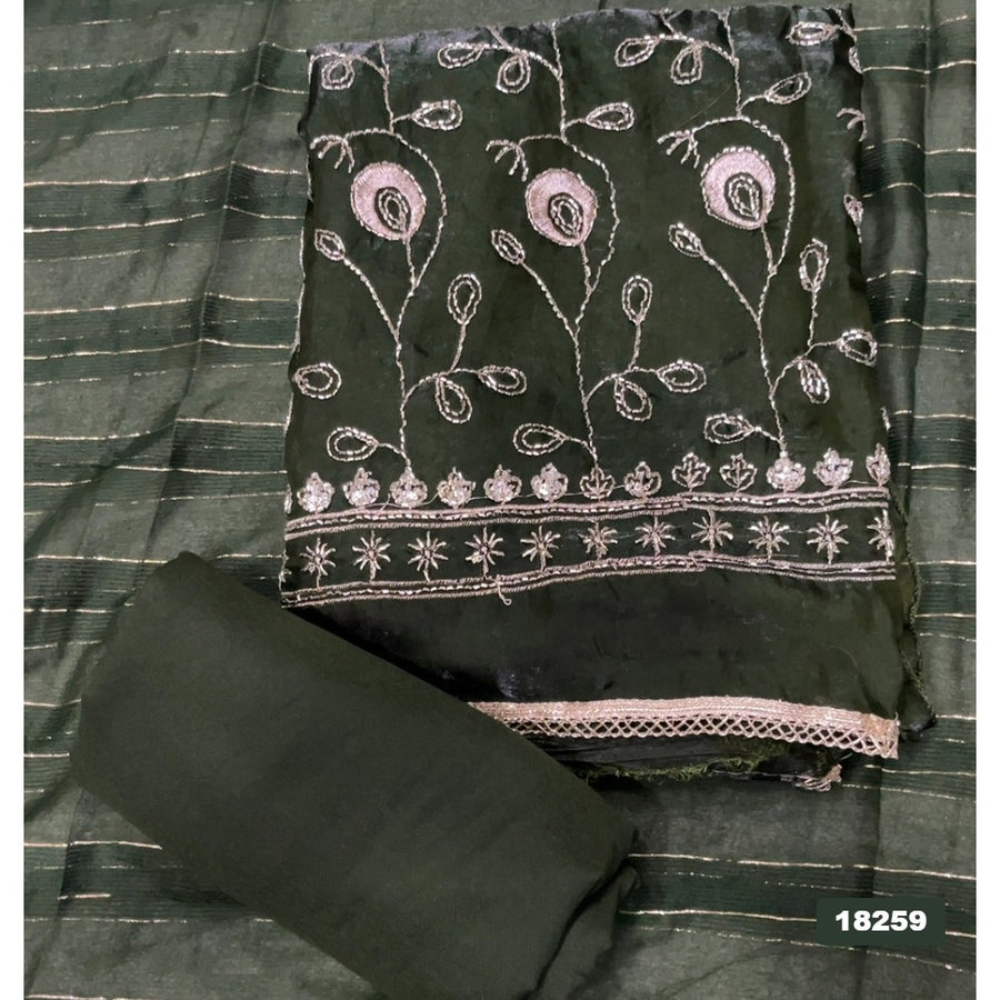 Silk Embroidery Suit Set