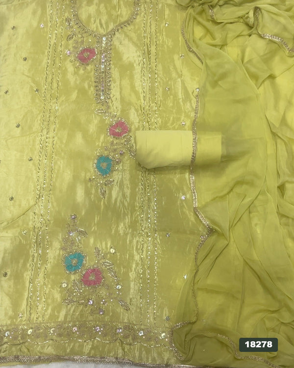 Silk Embroidery Suit Set
