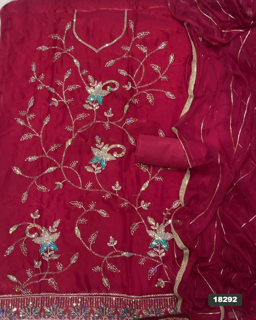 Skylon Silk Embroidery Suit Set